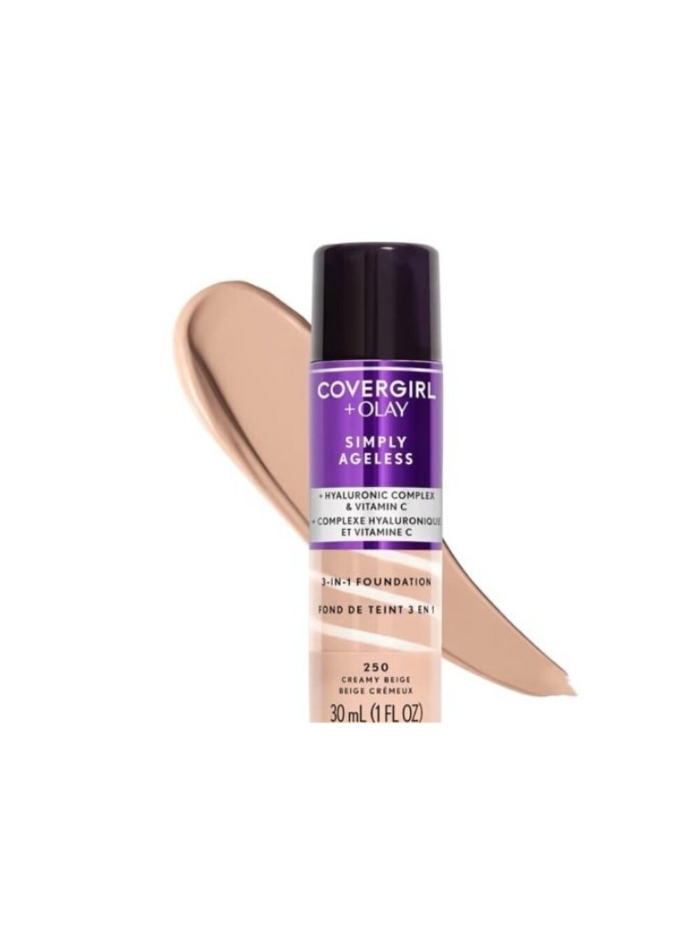 COVERGIRL & Olay Simply Ageless 3-in-1 Liquid Foundation, Matte finish no cap